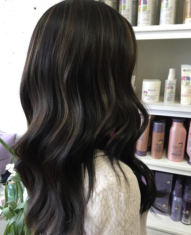 Balayage On Black Hair, Black Hair Balayage, Dark Brunette Hair, Brunette Hair With Highlights, Balayage Hair Dark, Dark Hair With Highlights, Brown Hair Balayage, Balayage Brunette, Hair Makeover