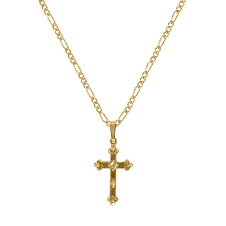 Elegant Necklace With Large Cross Pendant, Elegant Cross Pendant Necklace With Large Pendant, Elegant Cross Necklace With Chain, Spiritual Figaro Chain Pendant Necklace, Spiritual Pendant Necklace With Figaro Chain, Chunky Cross Necklace, Pretty Piercings, Ornate Cross, Cartilage Earrings Stud