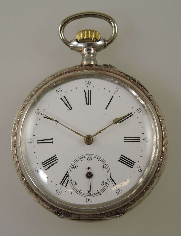 "This is a Swiss silver pocket watch made circa 1890 The watch has a cylinder escapement and these are not high quality movements. The watch has been cleaned and serviced and is working well but the watch does not come with a warranty as if this should break, they are very expensive and hard to repair. This watch should be used for occasional use only. Movement - the light gilt bridge movement has a cylinder escapement and is in 95% mint condition Movement - the movement comes in a silver case m Elgin Watch, Silver Pocket Watch, Engraved Initials, Pocket Watch Chain, Pocket Watches, Watch Chain, Chatelaine, The Movement, White Enamel