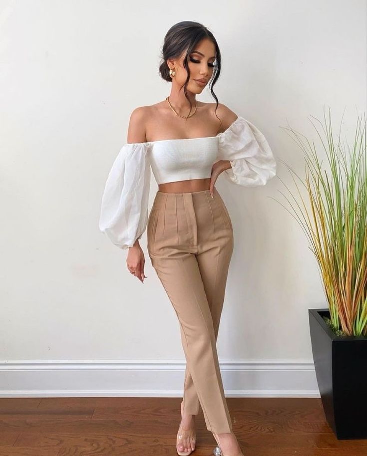 Outfit Formal Mujer, Fiesta Outfit, Zara Outfit, Causal Outfits, Causual Outfits, Formal Outfit, Outfits Casuales, High Waisted Pants, Classy Outfits