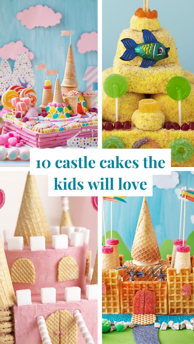 there are many cakes that have been made to look like castles