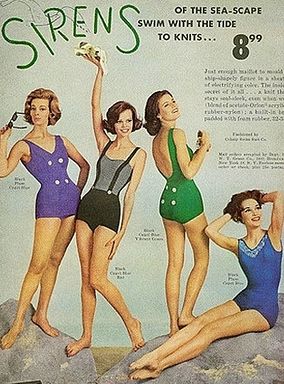 , Mademoiselle Magazine, Vestidos Pin Up, Arte Pin Up, Fashion Swimsuit, Vintage Bathing Suits, Fashion 1960s, Vintage Swim, Vintage Swimsuit, Vintage Swimwear