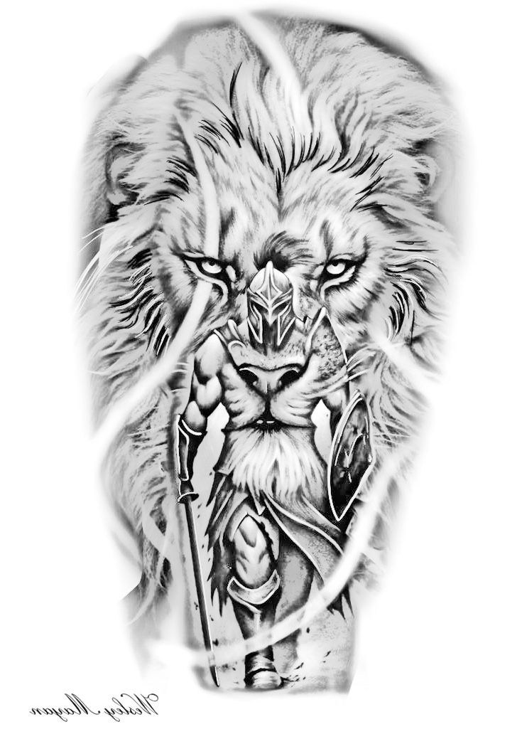 Men’s One Arm Sleeve, Lion Angel Tattoo, Lion Warrior Tattoo, Lion Tattoo Sketch, Owl Eye Tattoo, Animal Tattoos For Men, Lion Art Tattoo, Gladiator Tattoo, Best Leg Tattoos