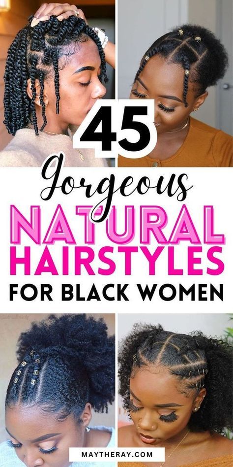 Updo Cabello Natural, Natural Braid Styles, Natural Hairstyles For Black Women, African Natural Hairstyles, Natural Braided Hairstyles, Protective Hairstyles For Natural Hair, Short Hair Black, Natural Braids, Quick Natural Hair Styles