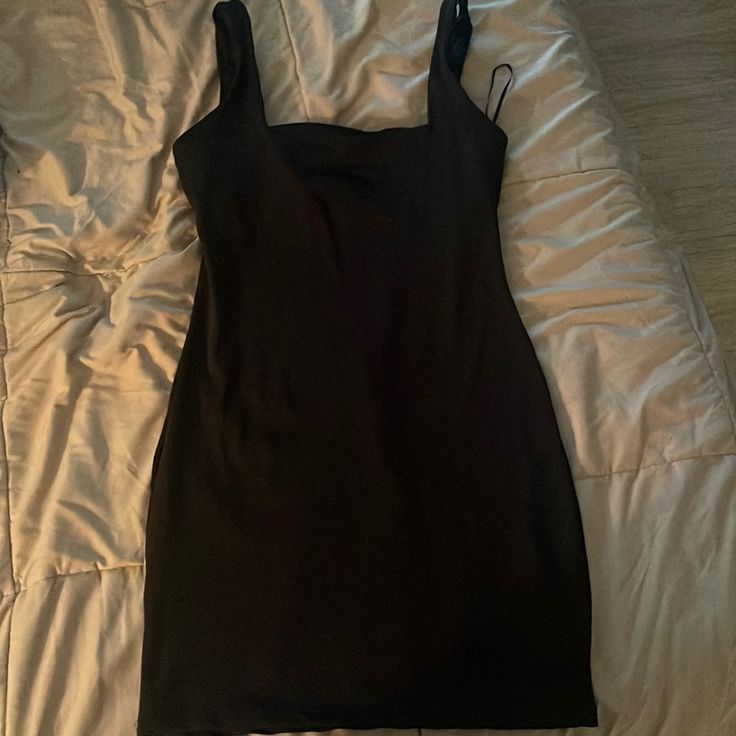 Beautiful Black Dress Brand New Black Grey Ombre, Gray Cheetah Print, Brown Mini Dress, Beautiful Black Dress, Mock Neck Mini Dress, Beautiful Black Dresses, Spaghetti Strap Mini Dress, Cold Shoulder Long Sleeve, Denim Mini Dress