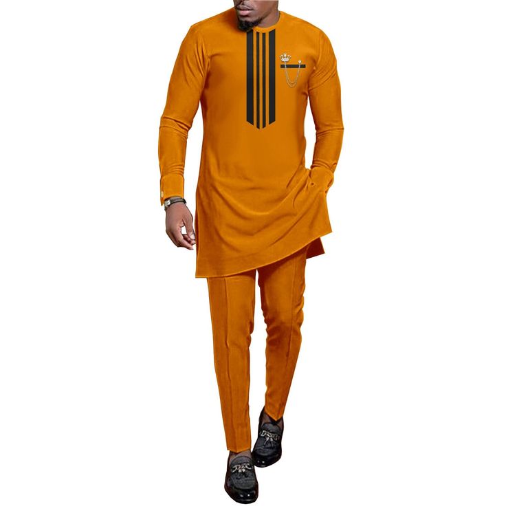 African Men Clothe Dashiki Long Sleeve 2pc Set Traditional For Men Trip Clothing Outfit Set Riche Male Shirt Pants Suits Wedding - Bekro's ART Traditional Clothes For Men, Suit Wedding Dress, Male Suits, Mens Traditional Wear, Model Chic, Dashiki For Men, Printed Hoodie Men, Bangkok City, Traditional Outfit