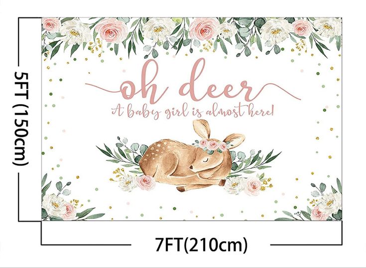 Woodland Baby Shower Backdrop, Deer Baby Shower Girl, Forest Baby Shower Theme, Deer Baby Shower Decorations, Baby Shower Backdrops, Girl Woodland Baby Shower, Woodland Baby Girl, Forest Animal Baby Shower, Woodland Creatures Baby Shower