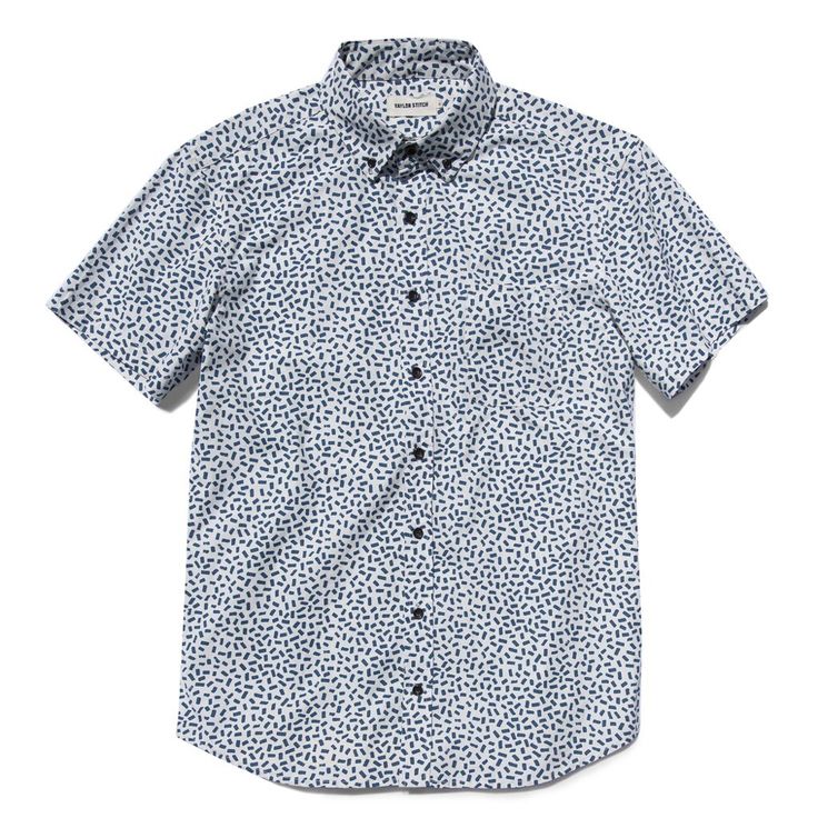 The Short Sleeve Jack in Brush Strokes from Taylor Stitch. Casual Patterned Shirt With Pockets, Patterned Cotton Shirt For Work, Patterned Cotton Work Shirt, Patterned Cotton Workwear Shirt, Cotton Shirt With Patch Pockets For Summer, Cotton Summer Shirt With Patch Pockets, Summer Cotton Shirt With Patch Pockets, Printed Cotton Shirt For Work, Cotton Shirt With Pockets For Casual Gatherings