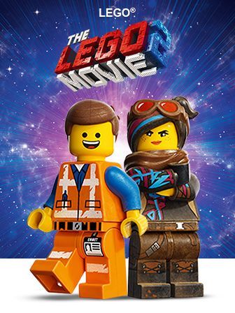 the lego movie poster with two people standing next to each other