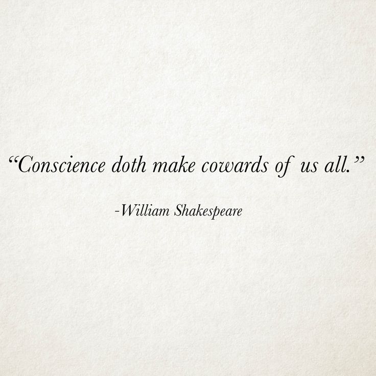 a quote from william shakespeare about conscients do not make cowards of us all