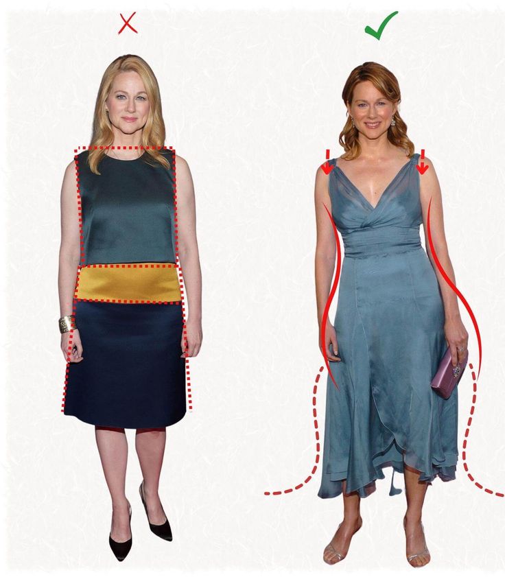 two women wearing different dresses and one has a red ribbon around her waist, the other wears a blue dress