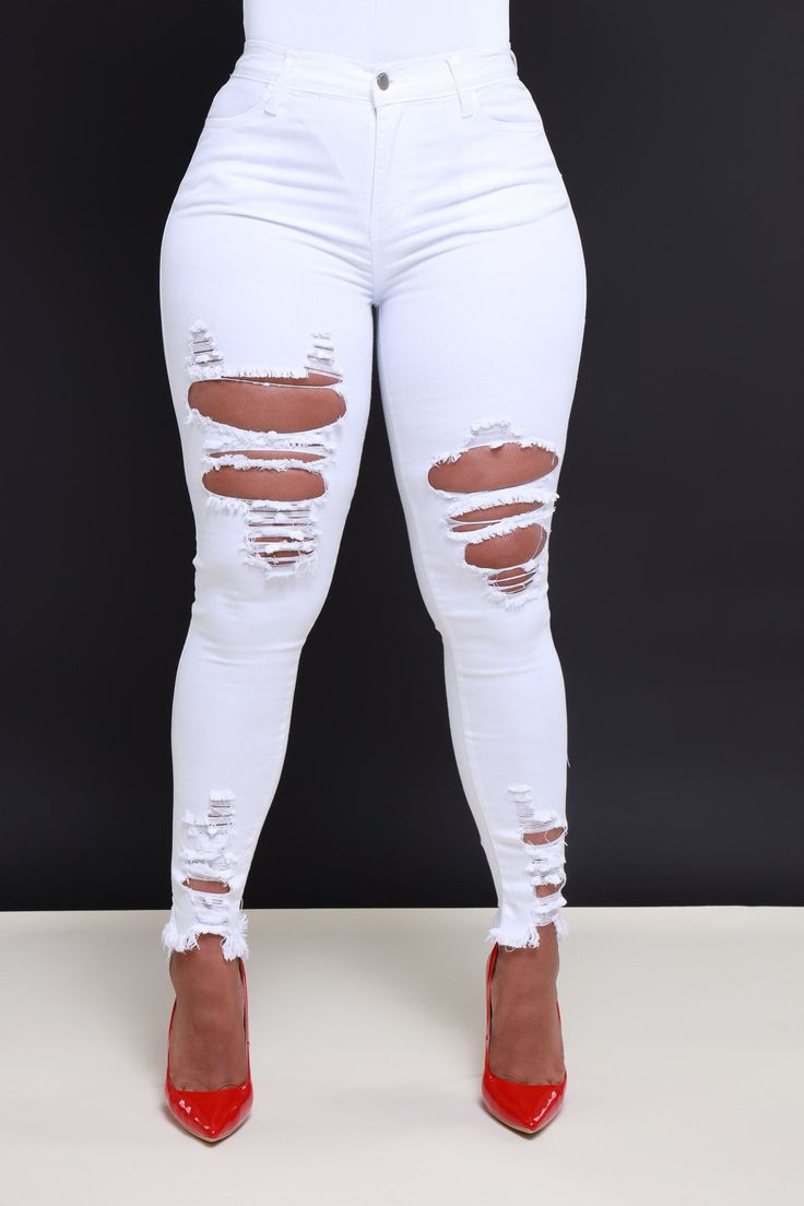 Witness this kill, this fashion kill that is. Kill the crowd in these high waisted jeans. These jeans feature distress throughout the pants legs and at the ankles as well. 52% TENCEL, 35.7% COTTON, 10.5% T400, 1.8% SPANDEX | MODEL WEARING SIZE 9 | RUNS TRUE TO SIZE - NOT AS STRETCHY AS OTHER DENIM | 29" INSEAM Support Black Business, Black Community, Black Business, High Waisted Jeans, White Party, High Rise Jeans, Distressed Jeans, High Waist Jeans, Boutique Clothing