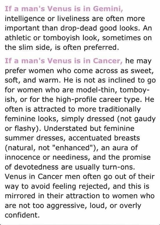 an article about men's venus in genni, which is written on the page