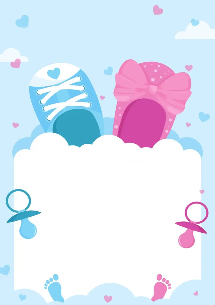 a card with shoes and scissors in the middle, on top of a blue background