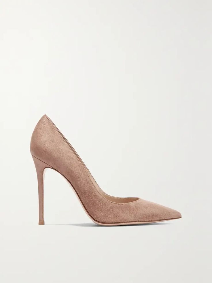 GIANVITO ROSSI 105 suede pumps | NET-A-PORTER Peter Do, Rossi Shoes, Flat Dress Shoes, Floral Dresses Short, Dress Flats, Tailored Shorts, Ballet Pumps, Swimsuit Dress, Stiletto Pumps