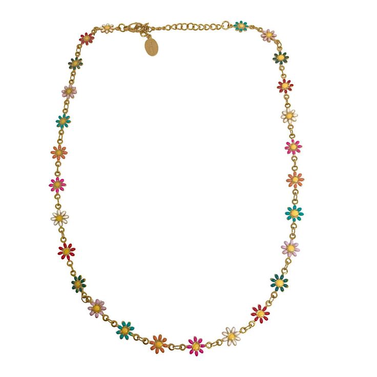 Have you ever seen a cuter necklace? We're feeling all the summer vibes with our new Daisy multicolor choker! Throw this on with a swimsuit or even a fancy outfit and you'll be the best dressed anywhere you go! 16 inches w/ 2 inch extenderacrylic flowers, Stainless steel with 14k gold plating Trendy Multicolor Flower Necklace For Summer, Trendy Multicolor Summer Flower Necklace, Summer Flower Choker Necklace As A Gift, Summer Flower Choker Necklace For Gift, Spring Festival Adjustable Necklace, Adjustable Multicolor Flower Necklace For Spring, Spring Multicolor Adjustable Flower Necklace, Trendy Summer Flower Charm Necklace, Summer Pink Choker As Gift