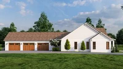 this is an artist's rendering of the country style house plans that are available for purchase