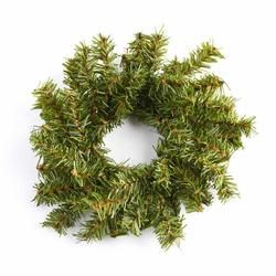 a pine wreath on a white background