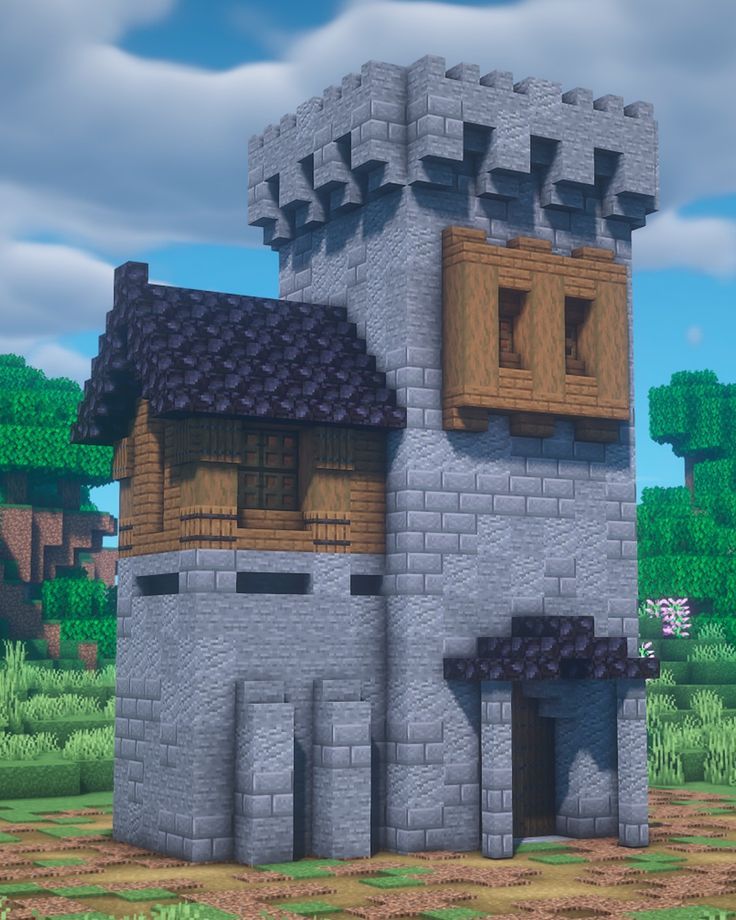 an animated image of a castle made out of bricks