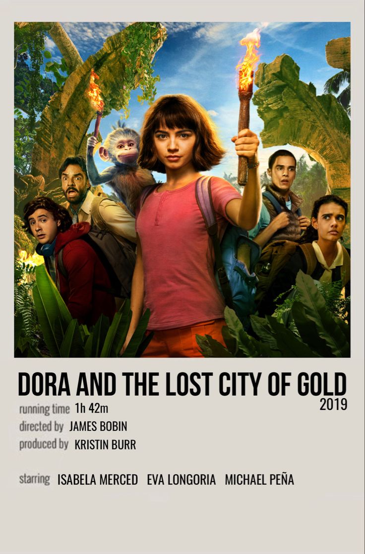 the poster for dora and the lost city of gold, starring actors from various films