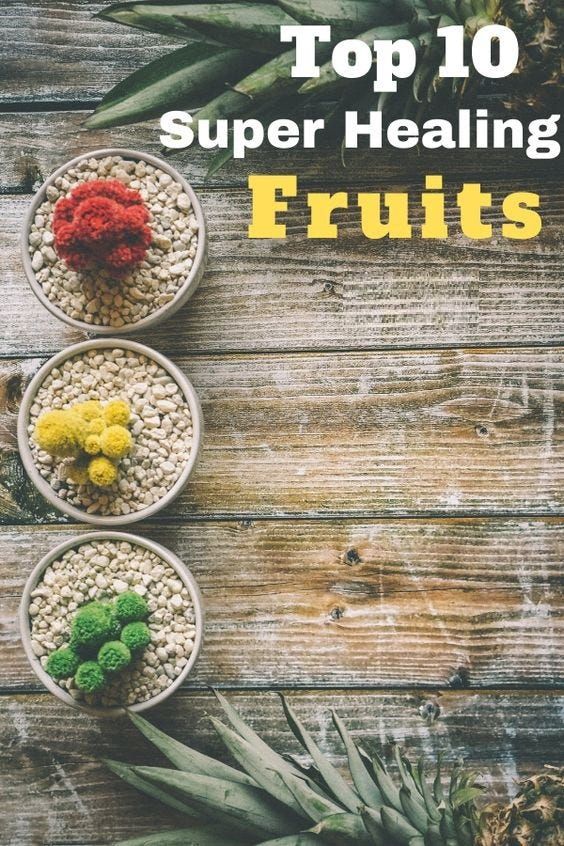 Top 10 Healing Fruits Healing Fruits, Healthiest Fruits, Eating Fruit, Fruit Health Benefits, Fruit Benefits, Types Of Fruit, Diet Drinks, Fruit Stands, All Fruits