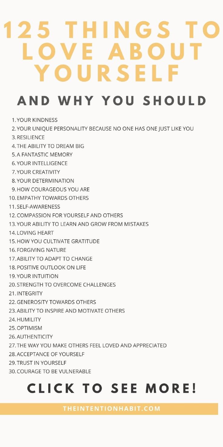 We all need a little bit of self-love in our lives. But it’s not always easy to focus on the things we love about ourselves when there is so much negativity surrounding us. That’s why I have compiled a list of 125 things to love about yourself to help you remember exactly how awesome you are! Because you are awesome. What to love about yourself. Things You Like About Yourself, Things To Love About Yourself, Practicing Self Love, Making A Vision Board, Positive Outlook On Life, List Of Things, Focus On Yourself, Learn To Love, Self Awareness