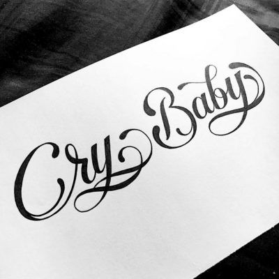 Lettering Tattoo Ideas, Cool Eye Drawings, Baby Tattoo Designs, Cursive Tattoos, Tattoo Outline Drawing, Lettering Tattoo, Black Girls With Tattoos, Blue Tattoo, Angel Tattoo Designs