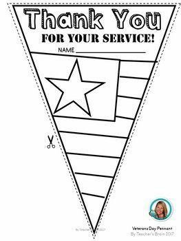 thank you for your service card with an american flag and stars in the shape of a triangle