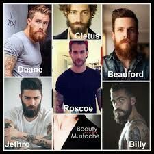 many different men with beards and tattoos