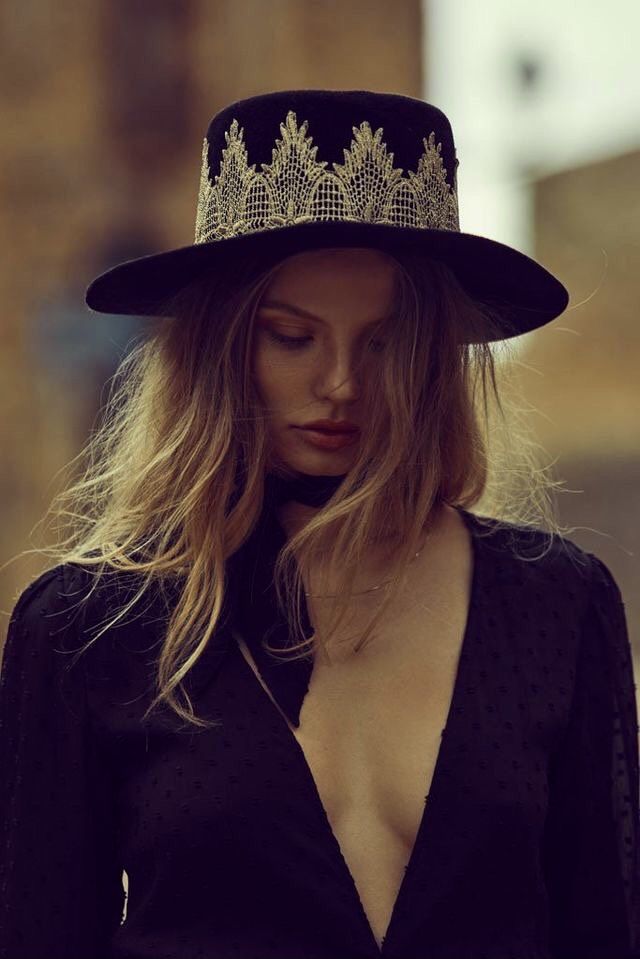 Hat Photoshoot, Boat Hat, Magdalena Frackowiak, Millinery Hats, Love Hat, For Love & Lemons, Love And Lemons, Beautiful Hats, Black Hat