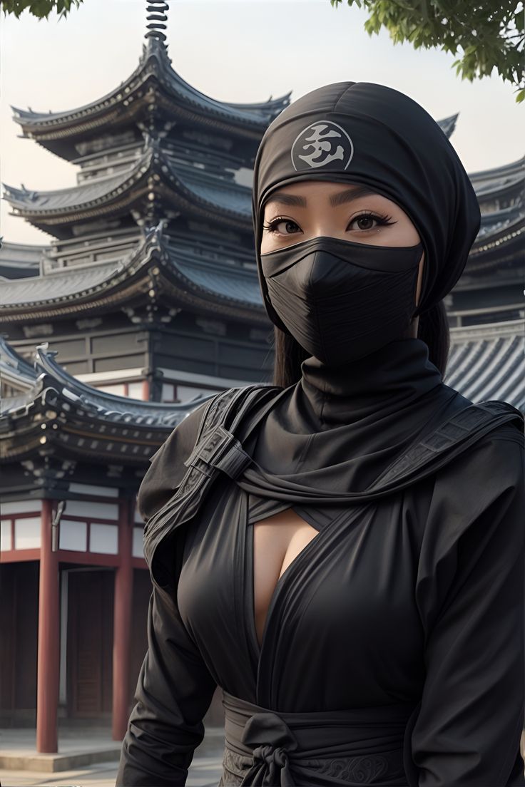 Ninja Women Costume, Ninja Character Art, Artemis Outfit, Oni Ninja, Woman Ninja, Ninja Women, Female Gangster, Fantasy Magician, Samurai Woman