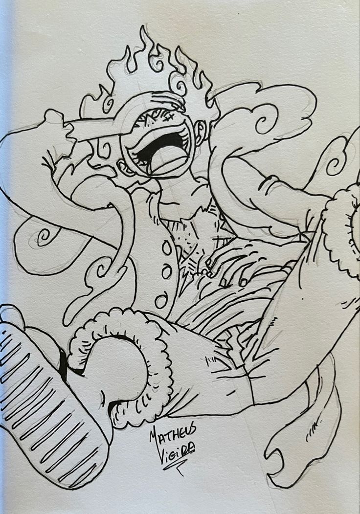 a drawing of a cartoon character holding a toothbrush in one hand and mouth with flames coming out of his mouth