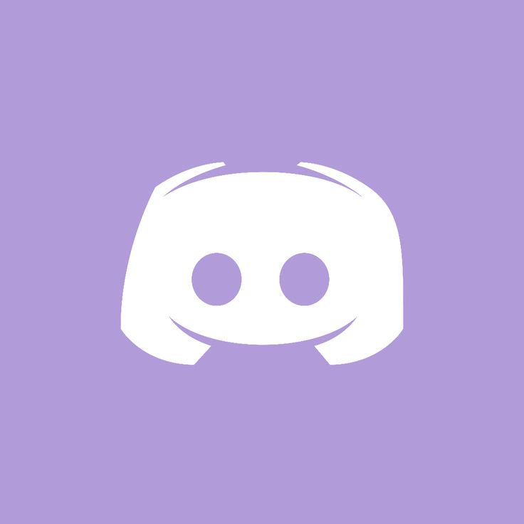 a purple and white icon with two eyes