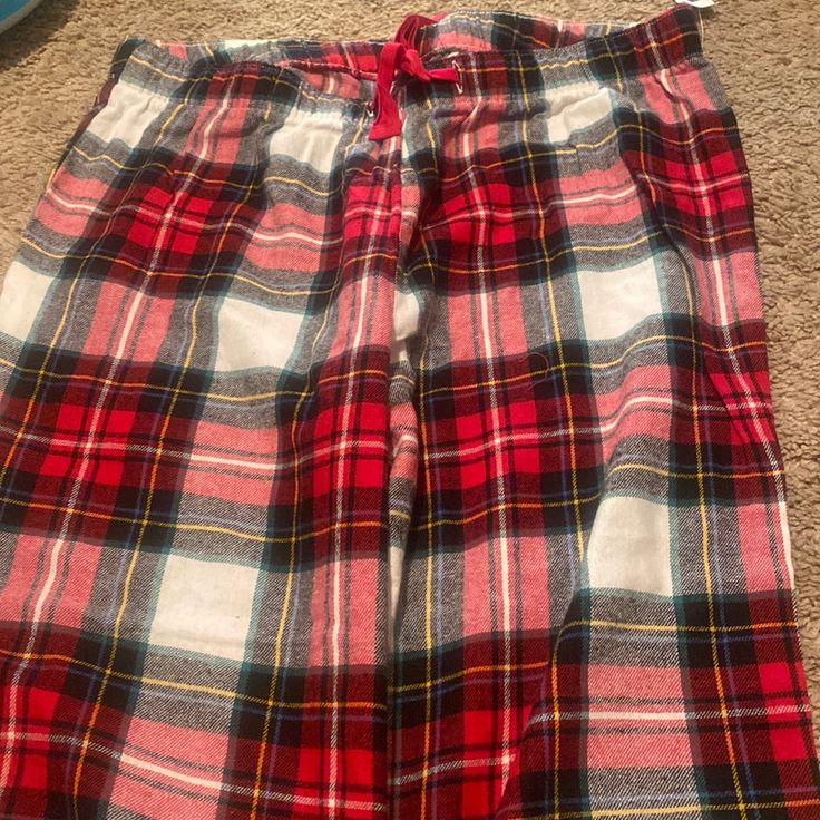 Old Navy Medium Tall Flannel Pajama Pants . Never Worn No Rips Or Tears Casual Red Sleepwear For Pajama Party, Casual Plaid Sleepwear For Overnight, Red Cotton Sleep Bottoms, Plaid Sleepwear Pants For Pajama Party, Red Christmas Sleepwear With Long Pants, Plaid Long Pants Sleepwear For Sleepover, Cozy Red Cotton Bottoms, Cozy Red Sleepwear For Sleepover, Red Sleep Bottoms With Elastic Waistband