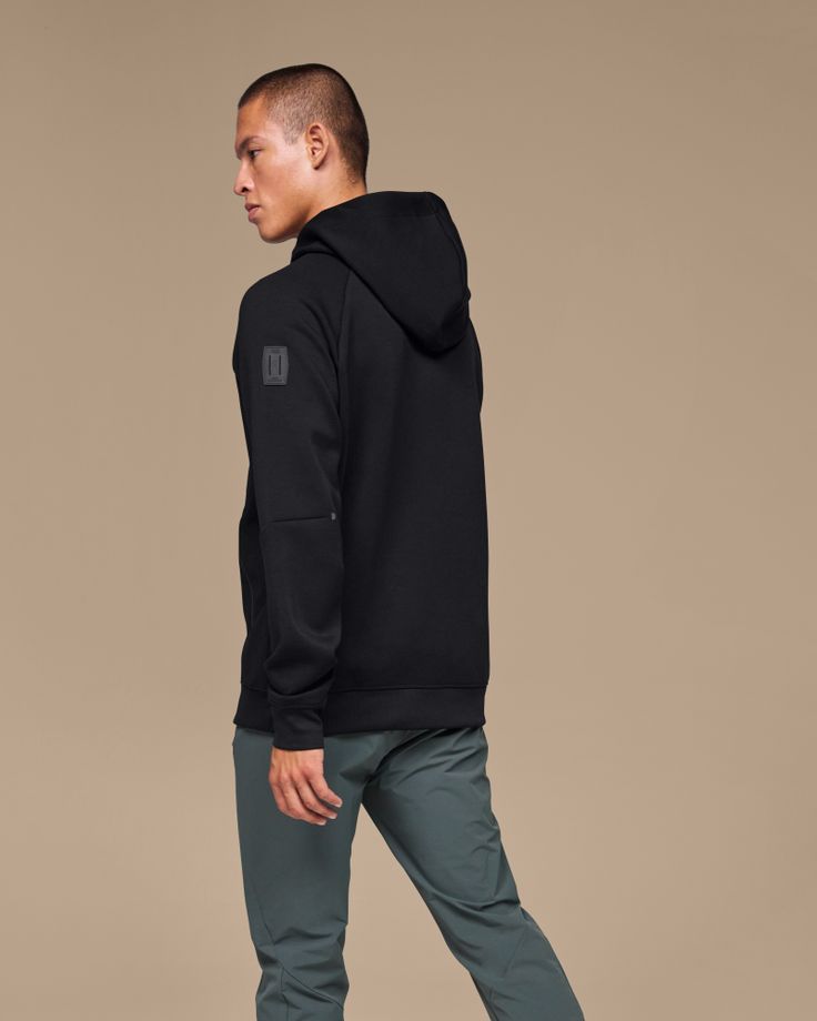 From running errands to running laps, everyone needs a good hoodie. The Zipped Hoodie pairs a soft, relaxed fit with plenty of pockets to store your essentials | On Men's Zipped Hoodie in Black, Size: Small. All-day comfort, pre and post workout, technical recycled fabric Active Life, Travel, Workout. Performance Running | Recycled Polyamide Black Athleisure Activewear With Adjustable Hood, Streetwear Moisture-wicking Hoodie, Functional Moisture-wicking Hoodie For Streetwear, Urban Sweats With Pockets For Sports, Athleisure Fleece Hooded Jacket With Ribbed Cuffs, Black Sporty Track Jacket With Side Pockets, Sporty Black Track Jacket With Side Pockets, Fleece Hooded Jacket With Ribbed Cuffs For Athleisure, Functional Sports Hoodie With Ribbed Cuffs