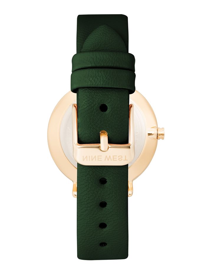 Two-Tone Bezel Strap Watch Trendy Watches With Leather Strap And Round Dial, Trendy Watches With Leather Strap, Trendy Everyday Watches With Leather Strap, Chic Watches With Leather Strap, Trendy Gold Leather Watch, Green Ombre, Minerals Crystals, Leather Straps, Two Tone