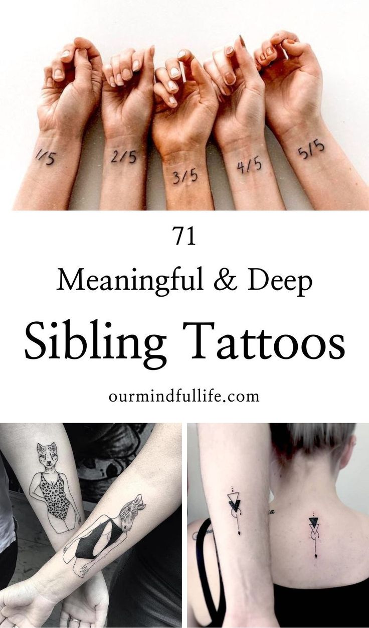 four different tattoos with the words, meaning and meanings on them in white letters that spell out