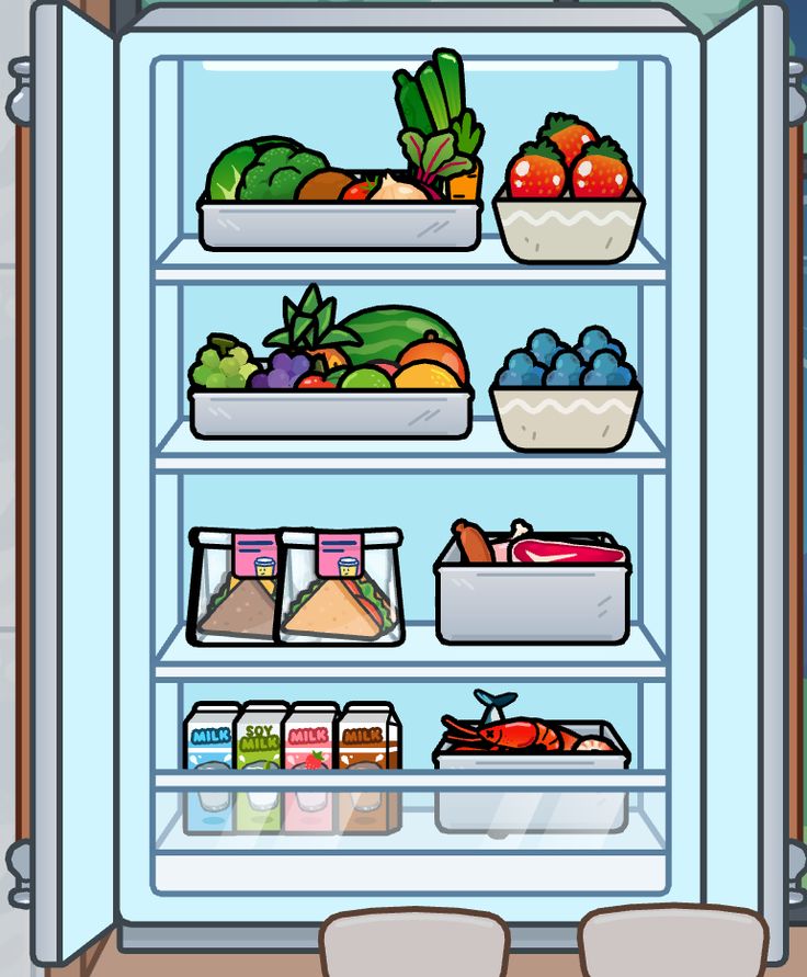 an open refrigerator filled with lots of different types of vegetables and fruit in it's doors