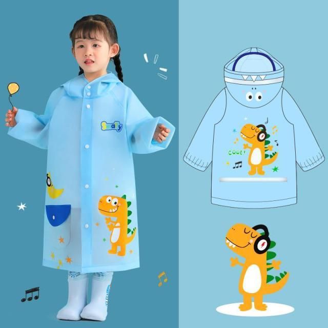 Girl's Clothing picture color / S-M(90-105CM) Kids Raincoat Waterproof Summer Outerwear, Kids Outwear, Girls Raincoat, Raincoat Outfit, Unicorn Outfit, Raincoat Kids, Waterproof Rain Jacket, Wet Clothes, Kids Cartoon