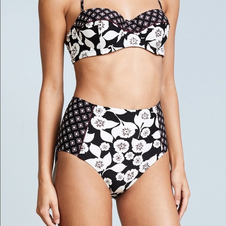 High-Waisted Kate Spade New York Bikini Bottoms Accented With A Mix Of Prints. Lined. New With Tags. Never Worn. Size Small - True To Size. Fitted Partially Lined Swimwear For Beach, Underwire Partially Lined Swimwear For Beachwear, Chic Padded Cups Swimwear For Vacation, Chic Padded Swimwear For Vacation, Fitted Vacation Swimwear Partially Lined, Chic Fitted High Waist Swimwear, Chic Fitted High-waist Swimwear, Fitted Partially Lined Swimwear For Poolside, Fitted Partially Lined Swimwear For Vacation