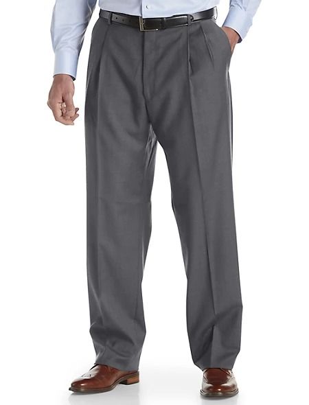 Big + Tall | Ballin Comfort-EZE Pleated Dress Pants | DXL Pleated Dress Pants, Big & Tall, Wool Fabric, No Brand, Pleated Dress, Dress Pants, Luxury Fashion, Pants, Fabric