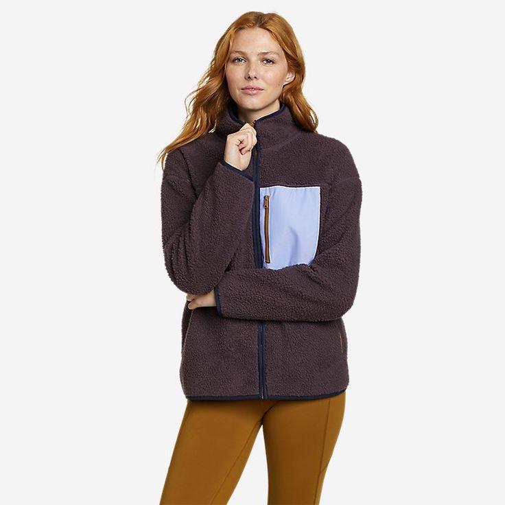 Women's Chilali Faux Shearling Fleece Jacket | Eddie Bauer Fleece Jacket Womens, Eddie Bauer, Fleece Jacket, Color Options, Product Description, Jackets For Women, How To Wear, Color