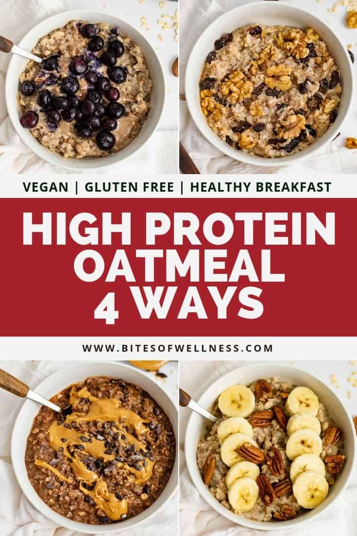 high protein oatmeal 4 ways