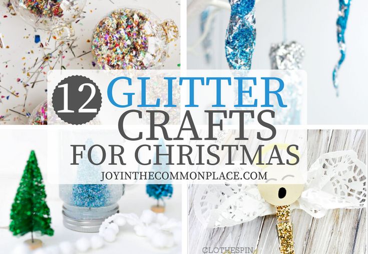 christmas crafts for kids to make with glitter