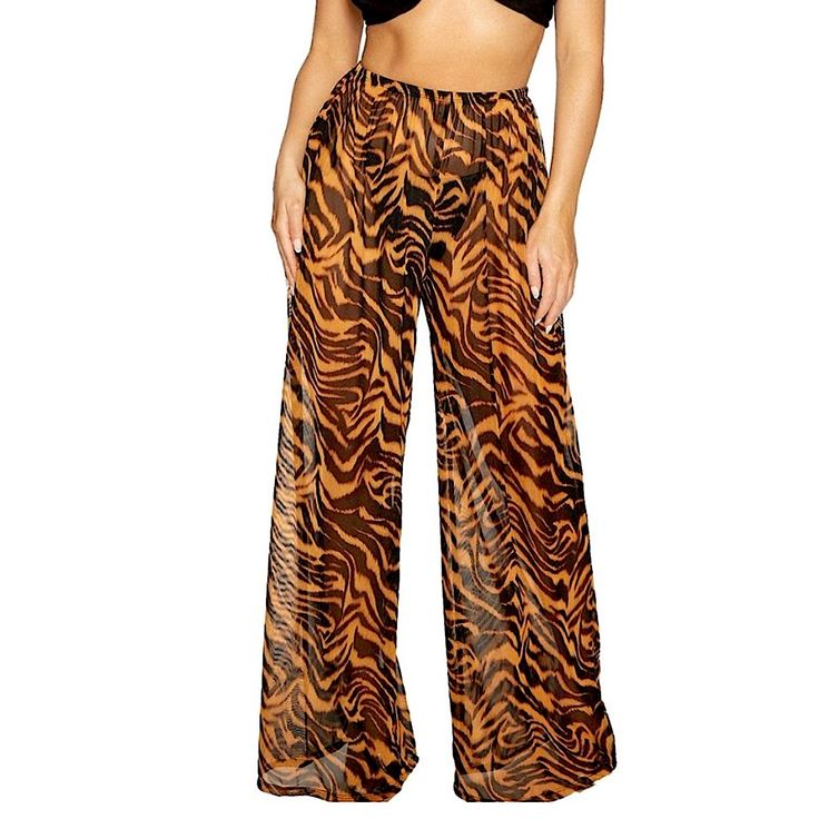 New With Tags Brown Vacation Trousers, Chic Brown Beach Bottoms, Chic Brown Beach Pants, Chic Brown Pants For Beach, Brown Wide-leg Vacation Pants, Brown Wide Leg Pants For Vacation, Brown Wide-leg Beach Pants, Brown Wide-leg Pants For Vacation, Chic Brown Pants For Vacation