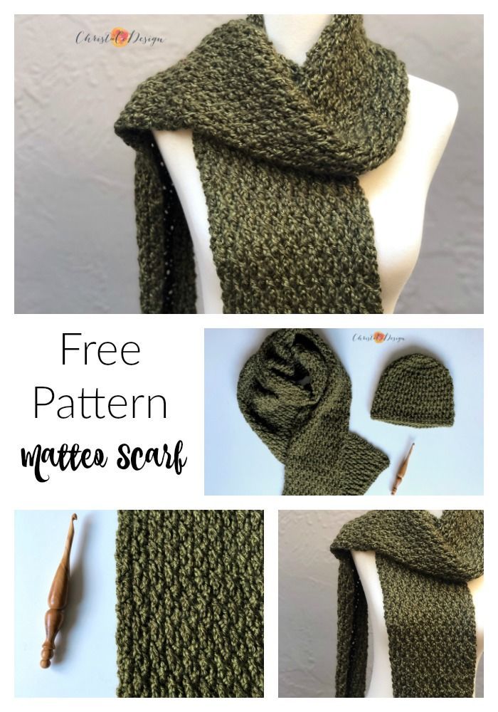 the knitting pattern for this scarf is easy to knit