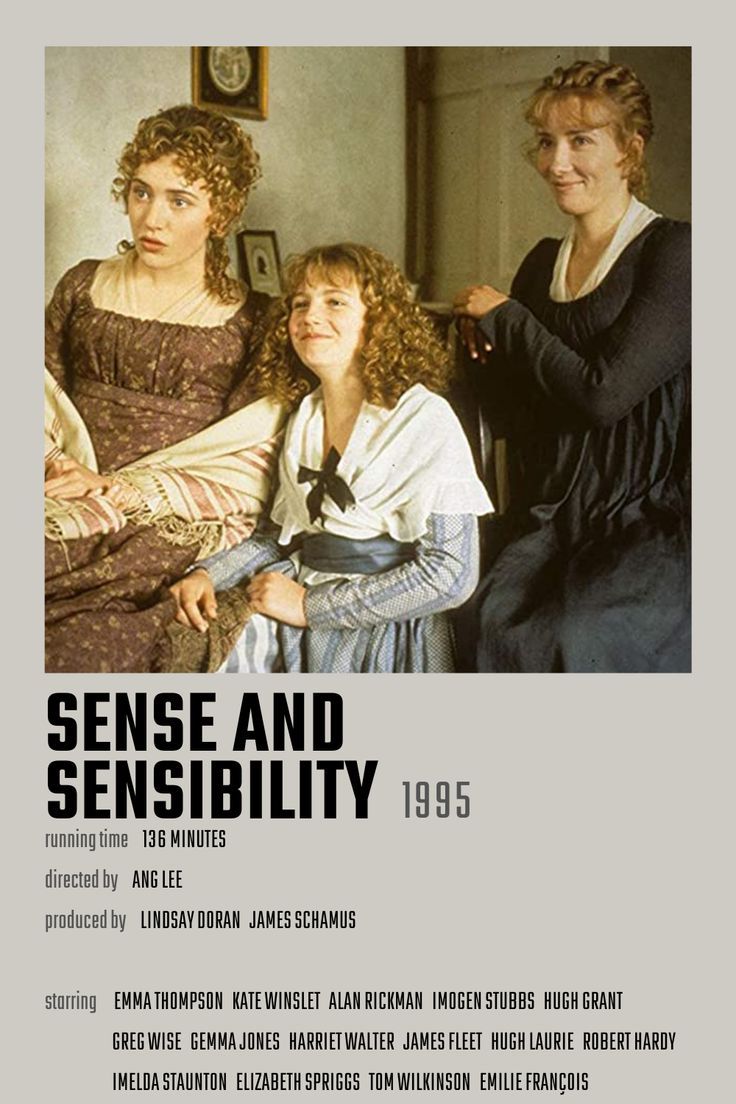 three women sitting next to each other in front of a poster that says sense andensibity