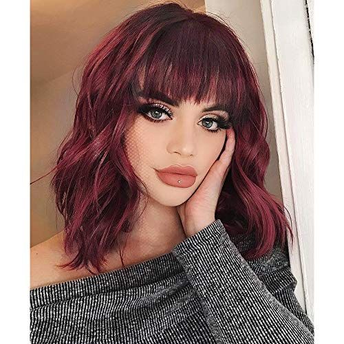 Red Hair With Bangs, Vivid Hair Color, Bright Red Hair, Amazing Makeup, Red Wigs, Red Hair Color, Grunge Hair, Brunettes, Hairstyles With Bangs