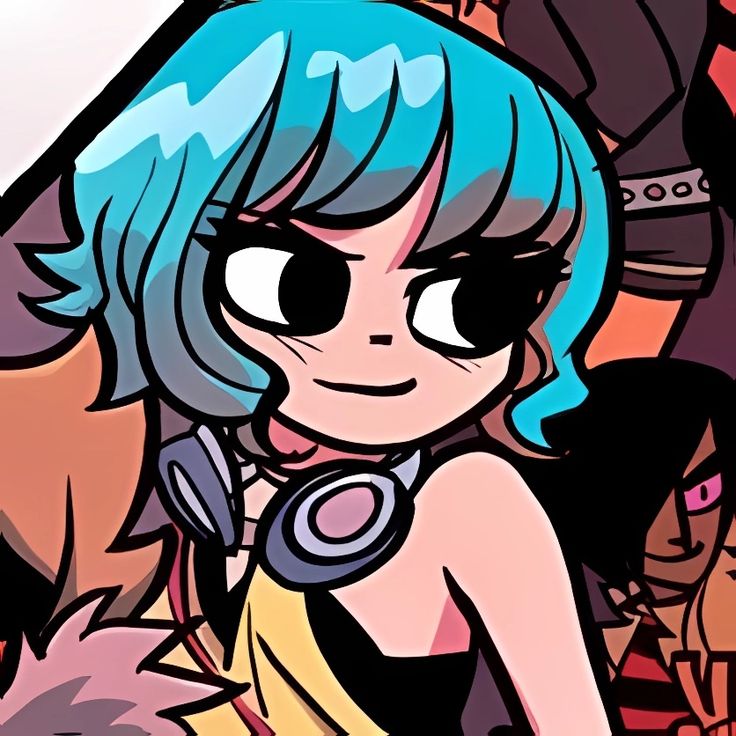 Ramona Flowers Comic, Scott Pilgrim Ramona Flowers, Scott Pilgrim Ramona, Ramona Flowers, Scott Pilgrim, Blue Hair, The Story, Flowers, Anime