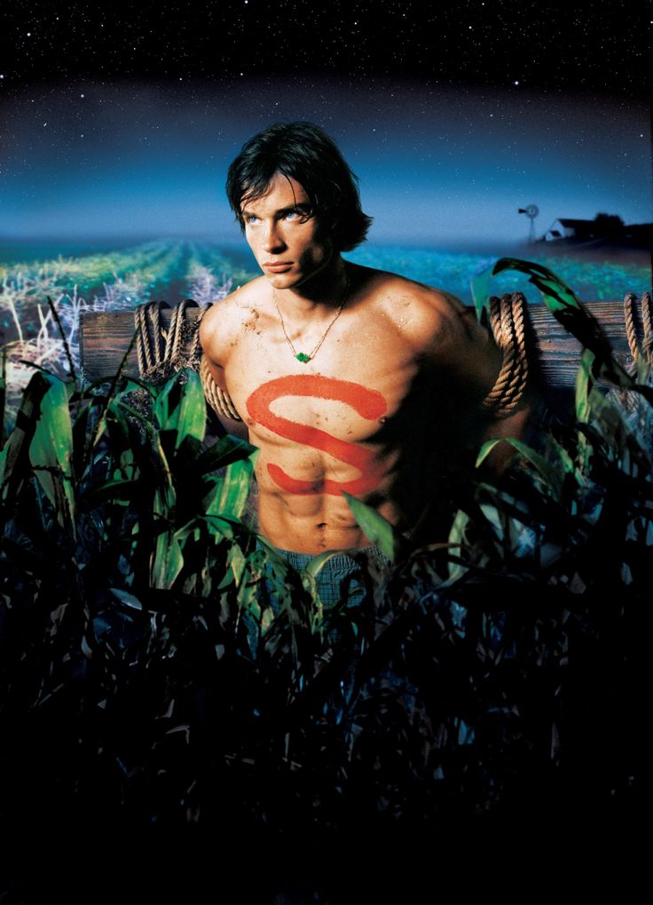 smallville movie poster with man in the middle surrounded by plants and other things on it